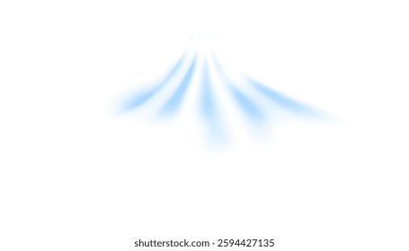 Air, wind effect isolated on transparent background. Airflow overlay: fresh air for cleaning, cooling or changing the air. Wind Wave Effect. 3D vector illustration.