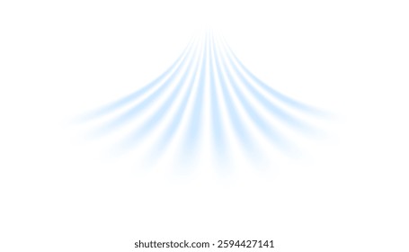 Air, wind effect isolated on transparent background. Airflow overlay: fresh air for cleaning, cooling or changing the air. Wind Wave Effect. 3D vector illustration.