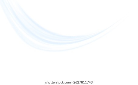 Air, wind effect isolated on transparent background. Airflow overlay: fresh air for cleaning, cooling or changing the air. Wind Wave Effect. 3D vector illustration.