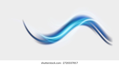 Ar, efeito de vento isolado no fundo transparente. Sobreposição de fluxo de ar para limpar, resfriar ou trocar o ar. Efeito das ondas de vento.