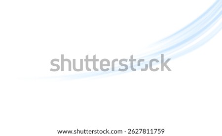Air, wind effect isolated on transparent background. Airflow overlay: fresh air for cleaning, cooling or changing the air. Wind Wave Effect. 3D vector illustration.