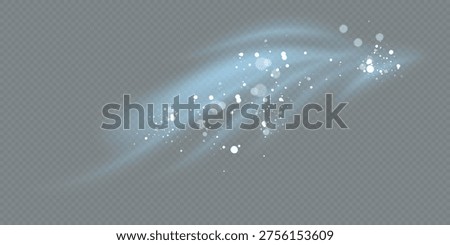 Air, wind effect isolated on transparent background. Airflow overlay fresh air for cleaning, cooling or changing the air. Wind Wave Effect. 3D vector illustration