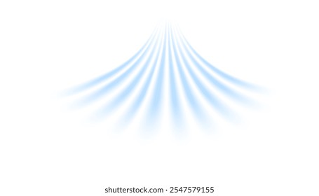 Air, wind  effect isolated transparent background. Airflow overlay: fresh air for cleaning, cooling or changing the air. Wind Wave Effect. 3D vector illustration.