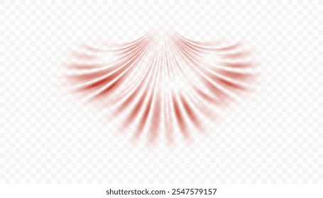 Air, wind  effect isolated transparent background. Airflow overlay: fresh air for cleaning, cooling or changing the air. Wind Wave Effect. 3D vector illustration.