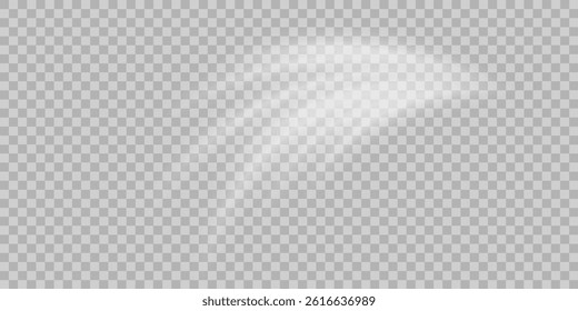 Air, wind  effect isolated transparent background. Airflow overlay: fresh air for cleaning, cooling or changing the air. Wind Wave Effect. 3D vector illustration.