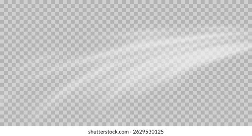 Ar, efeito de vento isolado fundo transparente. Sobreposição de fluxo de ar: ar fresco para limpeza, resfriamento ou troca de ar. Efeito das ondas de vento. Ilustração de vetor 3D.