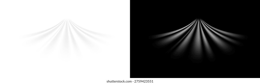 Air, wind effect isolated transparent background. Airflow overlay: fresh air for cleaning, cooling or changing the air. Wind Wave Effect. 3D vector illustration.
