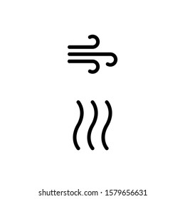Air & Wind Icon. Nature Icon Set Vector Logo Symbol.
 svg