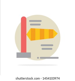 Air, Wind, Windy Abstract Circle Background Flat color Icon
