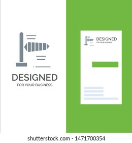 Air, Wind, Windy Grey Logo Design and Business Card Template