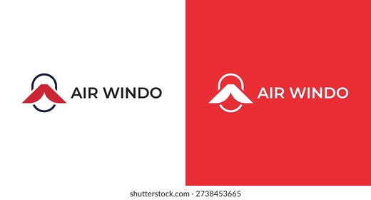 Air Windo Abstract Airflow Logo Design