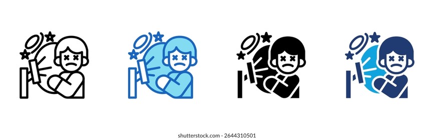 Airbag icon Multi Style Vector Illustration