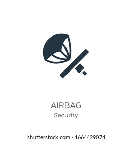 Airbag icon vector. Trendy flat airbag icon from security collection isolated on white background. Vector illustration can be used for web and mobile graphic design, logo, eps10