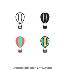airballon icon vector different style design. isolated on white background