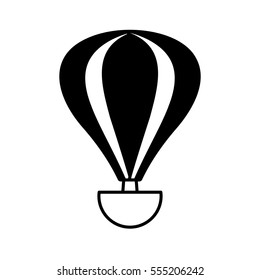airballoon recreation vacation travel line vector illustration eps 10