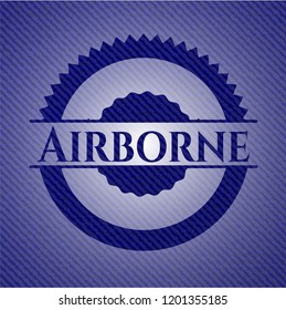 Airborne with denim texture