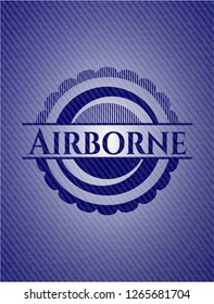 Airborne with jean texture