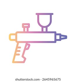 Airbrush Color gradient illustration vector icon which can easily modify or edit 