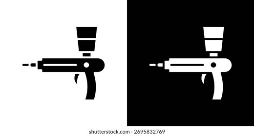 Elemento de diseño de concepto de icono de aerógrafo. iconos de pictograma.
