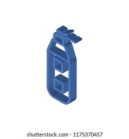 Airbrush isometric left top view 3D icon