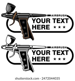airbrush logo design, vector EPS 10