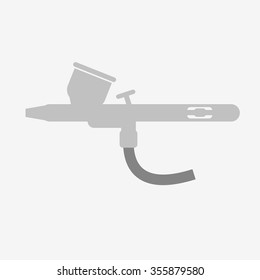 Airbrush or spray gun vector.