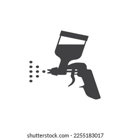airbrush sprayer paint icon vector isolated on background