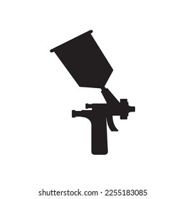 airbrush sprayer paint icon vector isolated on background