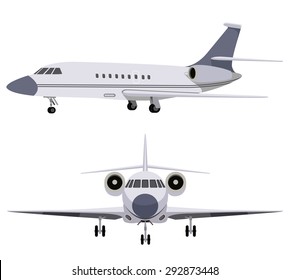 airbus in white background