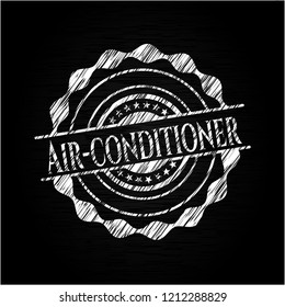 Air-conditioner with chalkboard texture