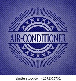 Fondo de jean de aire acondicionado. Ilustración vectorial. Detallado. 