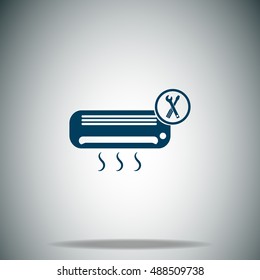 Air-conditioner service vector icon