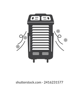 airconditioner standing icon vector element design template web