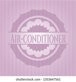 Air-conditioner vintage pink emblem