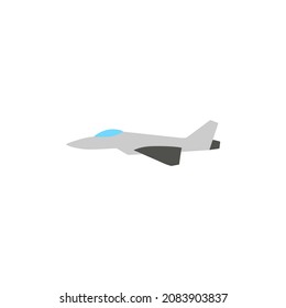 aircraft, Aeroplane icon, airplane fighter, military plane symbol in color icon, isolated on white background 