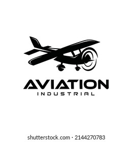 Aircraft airplane airline Logo Template Vector Illustration Design Silhouette. aviation transportation