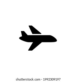 Luftfahrzeuge, Flugzeugsymbol auf schwarz-weißem Hintergrund 