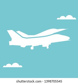 Aircraft or Airplane Icon Vector Silhouette - Vector