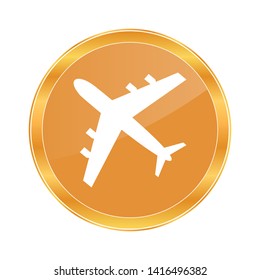 Aircraft or Airplane Icon Vector Silhouette - Vector