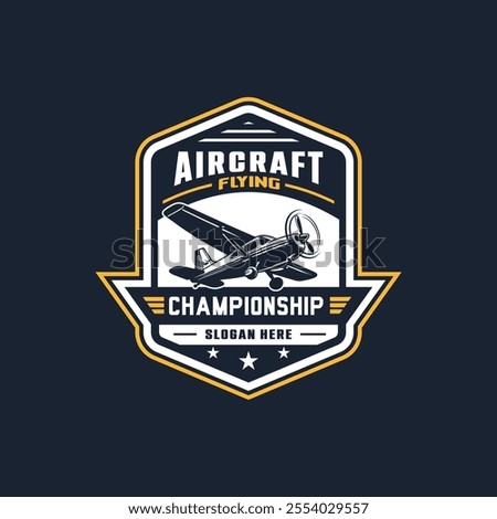 aircraft airplane vector logo illustration