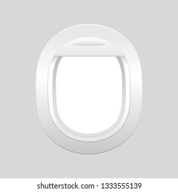 Aircraft, Airplane window. Travel or tourism concept.