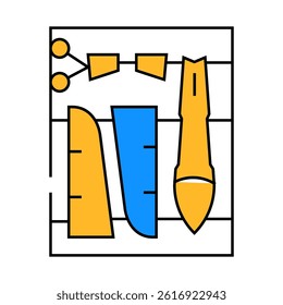 aircraft assembly line icon vector. aircraft assembly sign. isolated symbol illustration