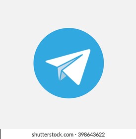 Aircraft Blue Vector Logo, JPG, JPEG, EPS Icon Button. Flat Social Media Background Sign Download