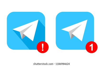 Aircraft blue vector logo. Paper airplane icons. Vector illustration of white paper planes. Mail sign.