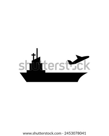 aircraft carrier icon, vector best flat icon.