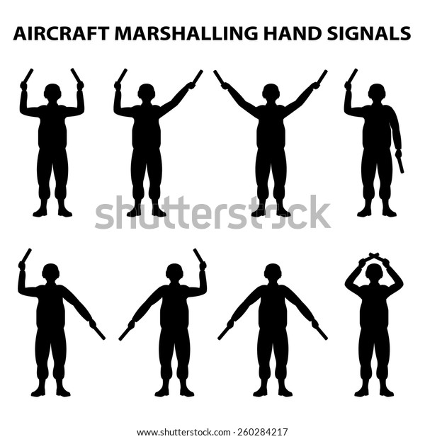 航空母艦の手信号 のベクター画像素材 ロイヤリティフリー