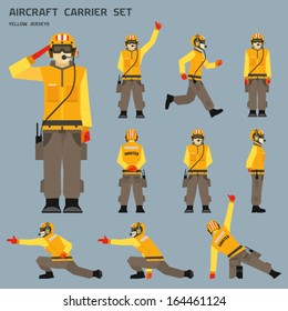 Aircraft carrier shooter signals