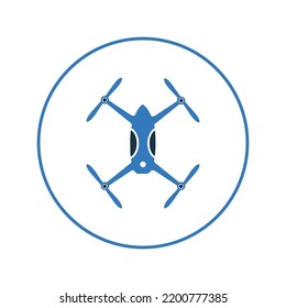 Aircraft Civilian Military Drone Icon | Circle Version Icon |