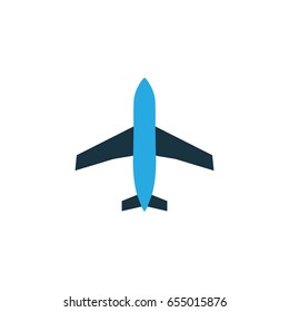Aircraft Colorful Icon Symbol. Premium Quality Isolated Plane Element In Trendy Style.