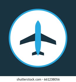 Aircraft Colorful Icon Symbol. Premium Quality Isolated Plane Element In Trendy Style.